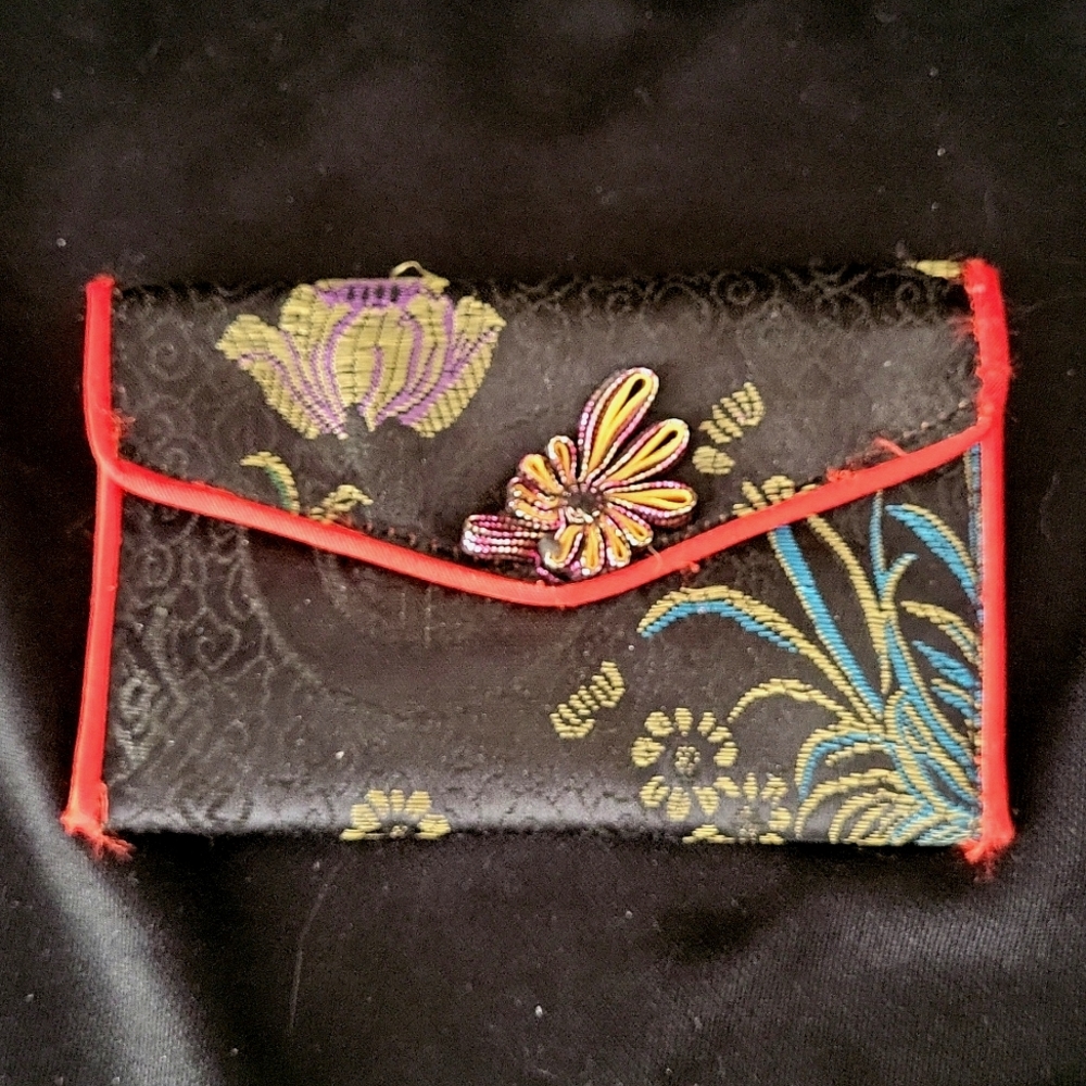 Vintage Silk Jewelry Pouch